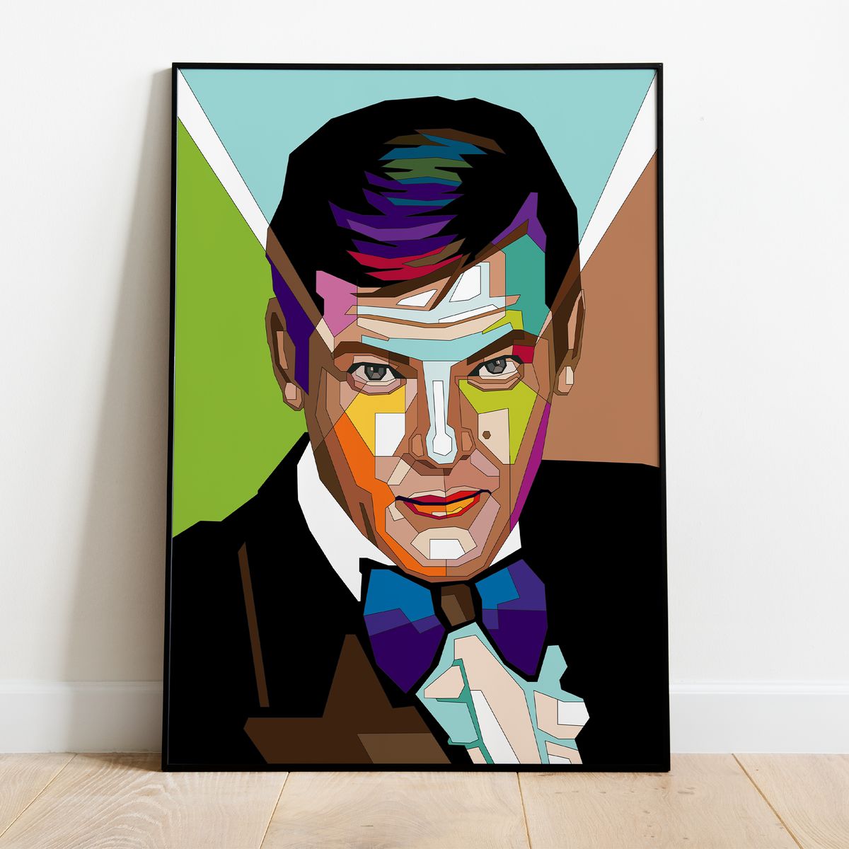 Pop Art Plakat - Roger Moore