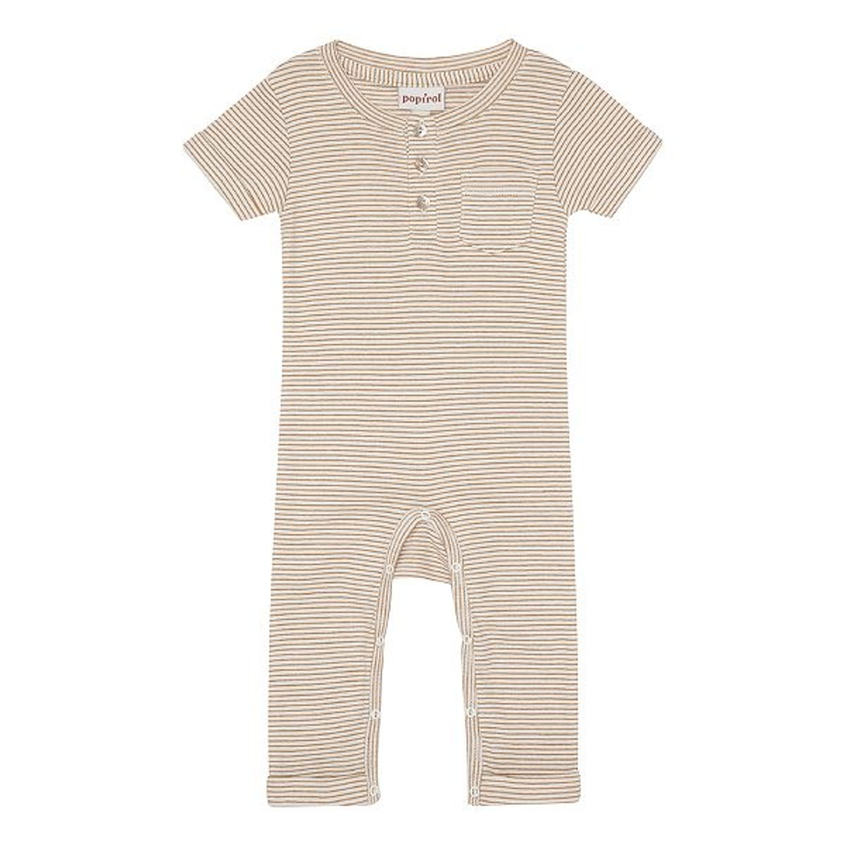 Popirol - Andi Baby Jumpsuit - Mustard Stripe - 56/0 mdr.