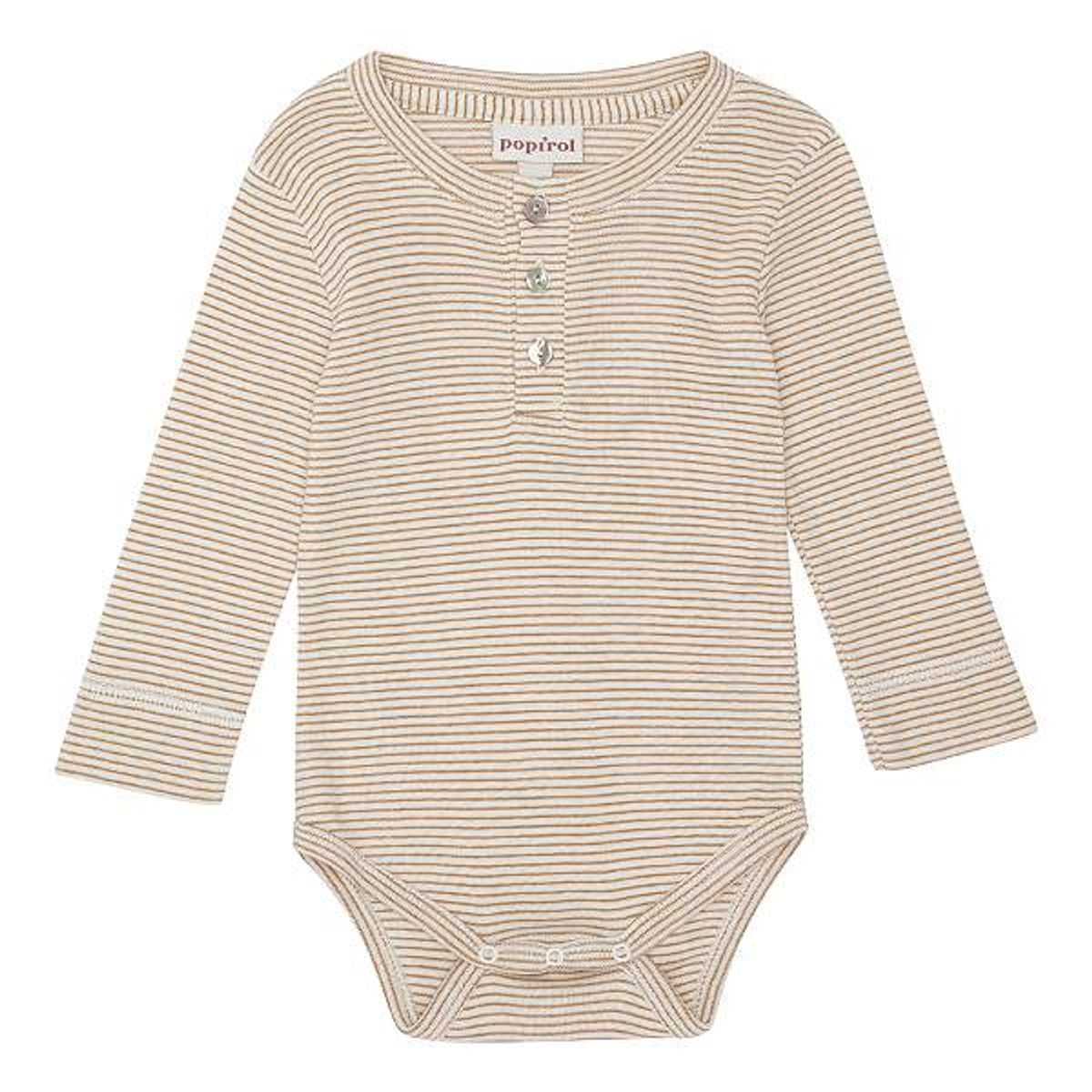 Popirol - Milo Baby Body - Mustard Stripe - 62/3 mdr.