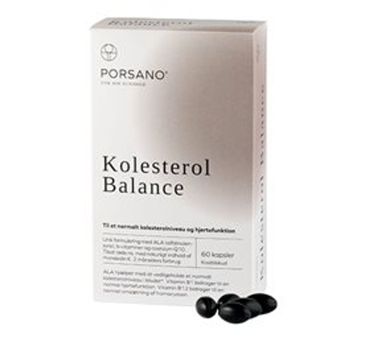 Porsano Kolesterol Balance 60 kapsler