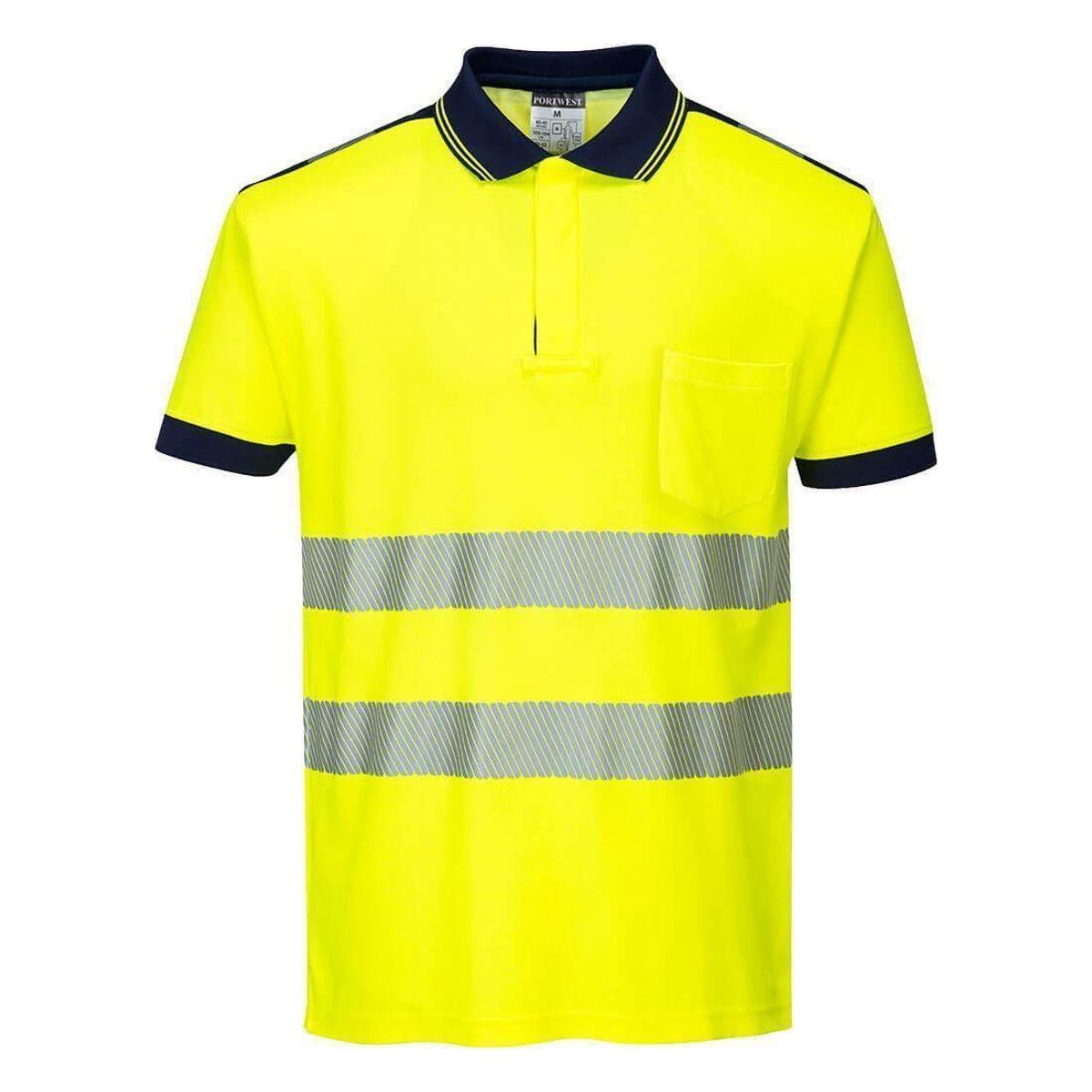 Portwest PW3 Hi-vis bomulds comfort Poloshirts T180