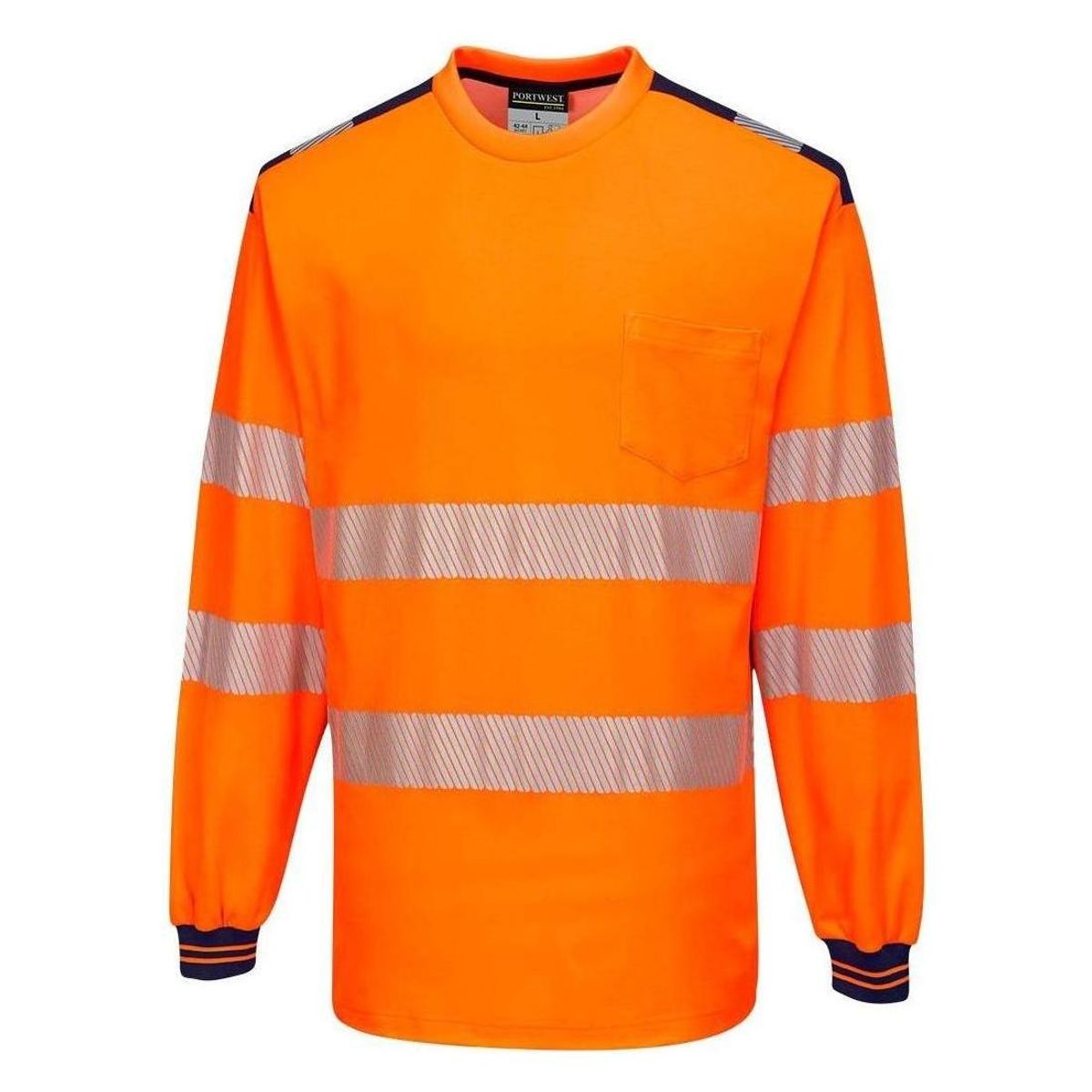 Portwest PW3 Hi-Vis Langærmet T-shirt T185