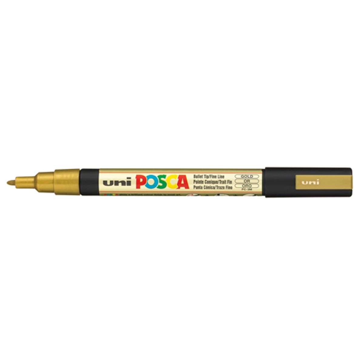 Posca Tusser - PC-3M 0,9 - 1,3 mm 1 stk Guld 25