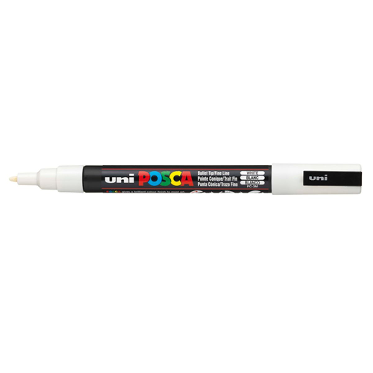 Posca Tusser - PC-3M 0,9 - 1,3 mm 1 stk Hvid 1