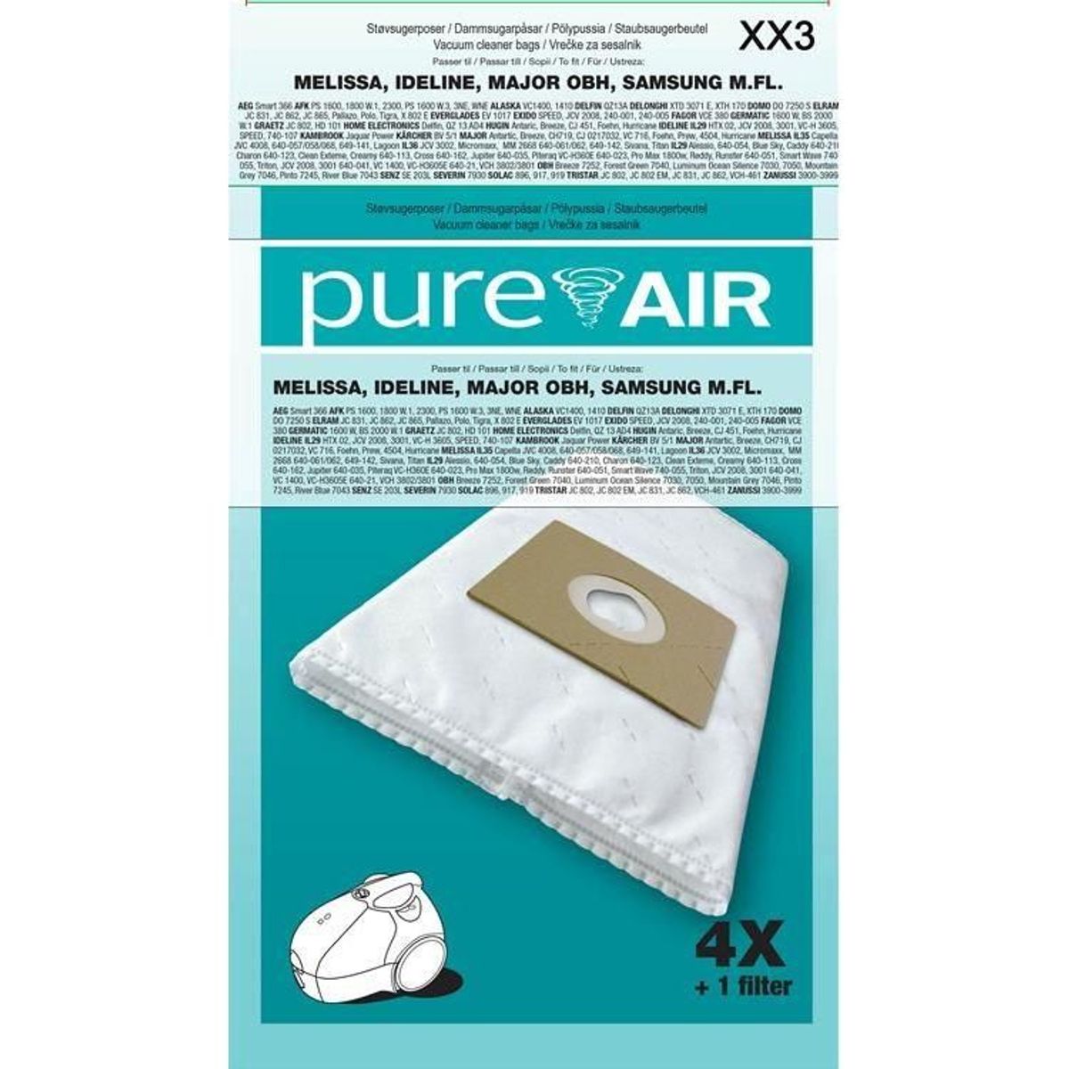 POSE PUREAIR XX3 UNIVERSAL /4+1