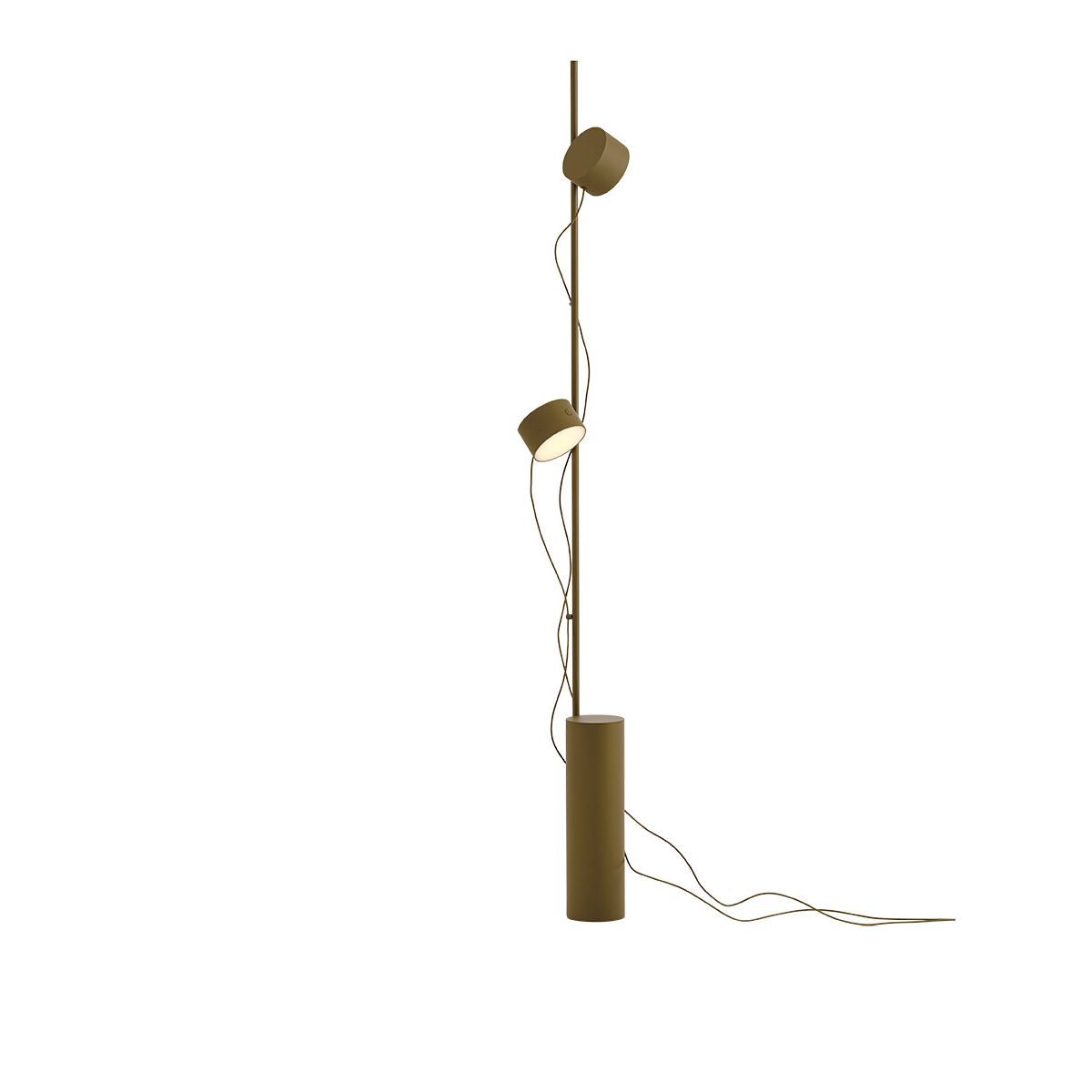 Post Floor Lamp fra Muuto (Brown Green)