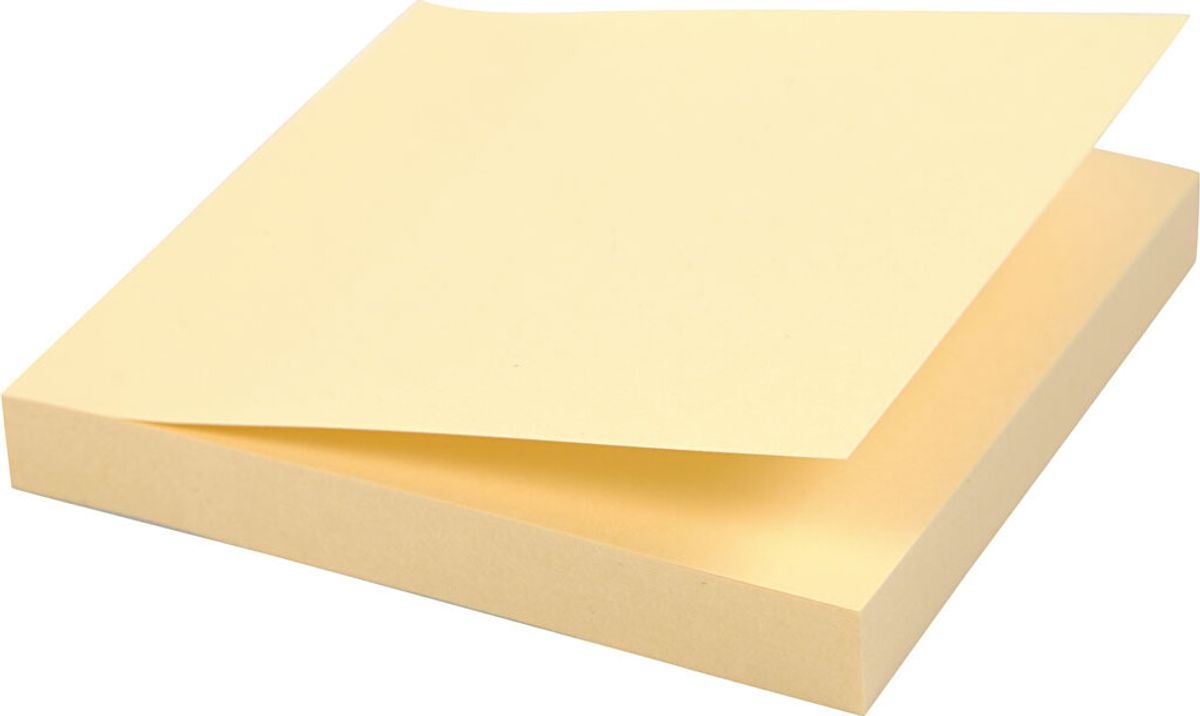 Post It Blokke - Sticky Notes - Str. 75x75 Mm - 12 Stk.