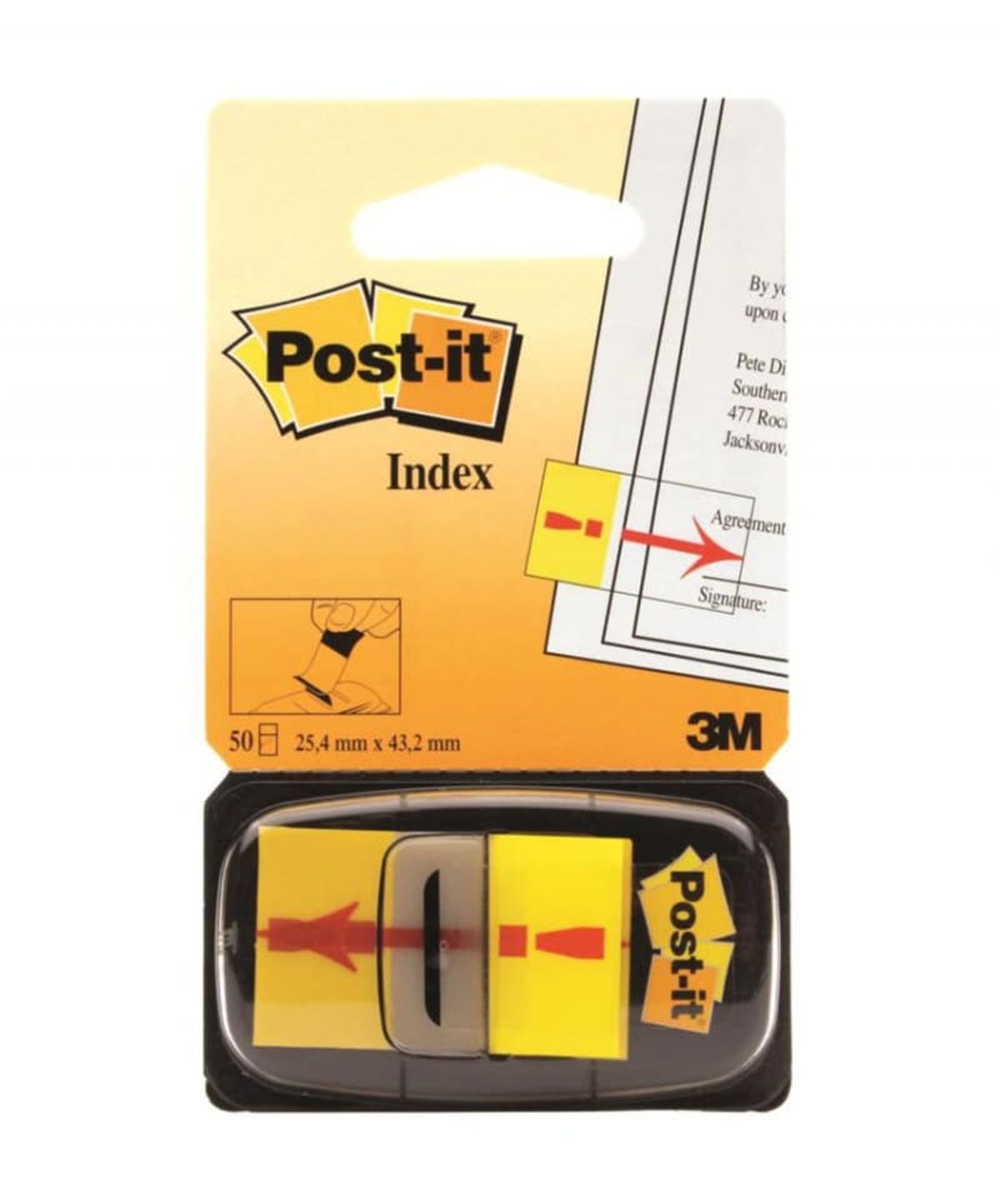 Post-it® Index Udråbstegn 25 mm x 43,2 mm,.