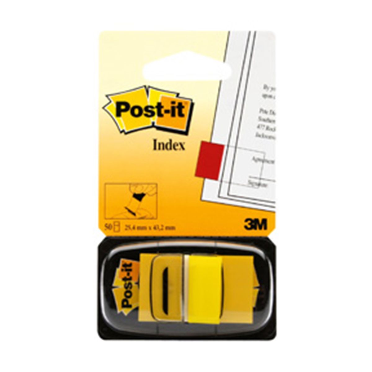 Post-it Indexfaner 25,4x43,2 gul