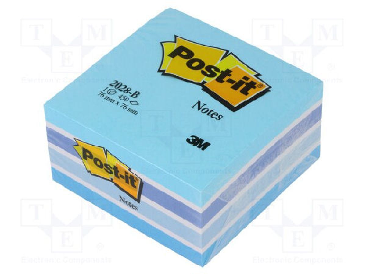 Post-it notes 76x76mm 450 ark mixfarvet 2028-B