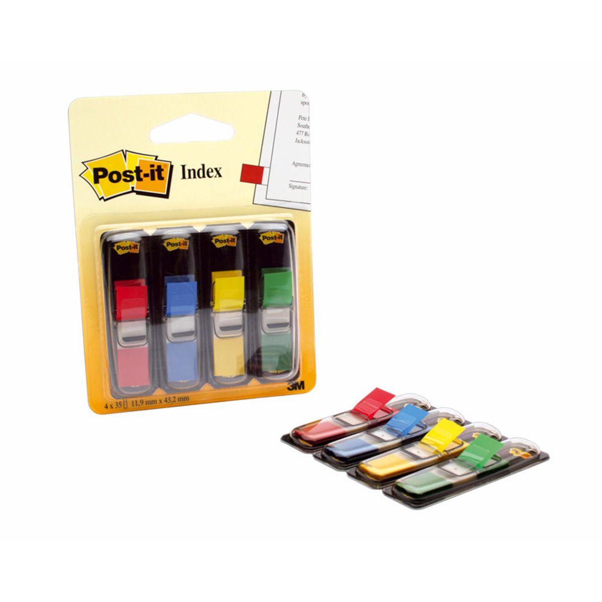 Post-it - Smalle 12,5x43mm indexfaner