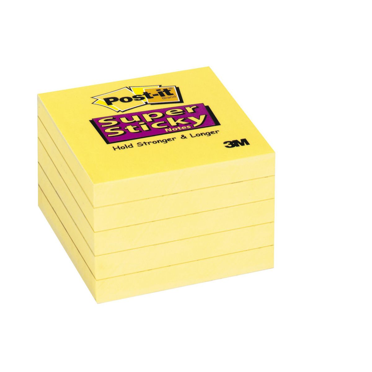 Post-it Super Sticky 76x76mm Ultragul 12 stk (654)