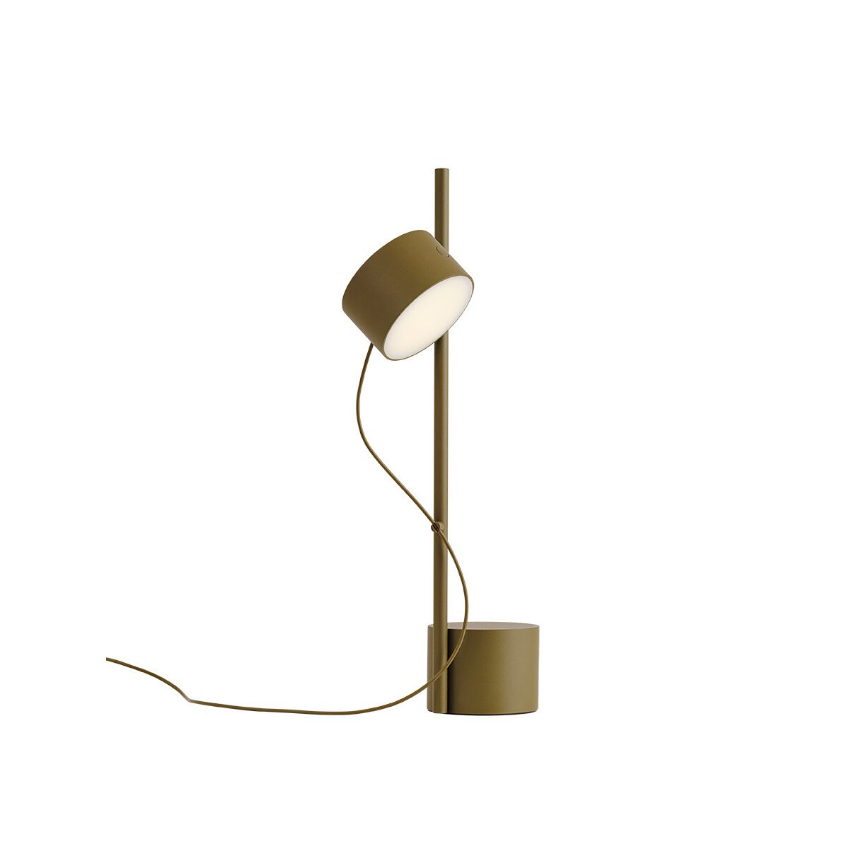 Post Table Lamp fra Muuto (Brown Green)