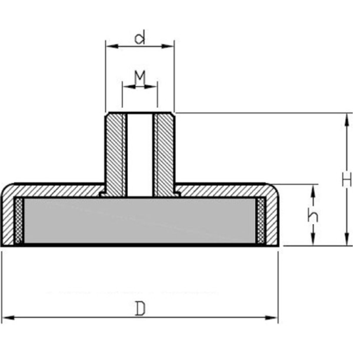 Pottemagnet ø80 m10