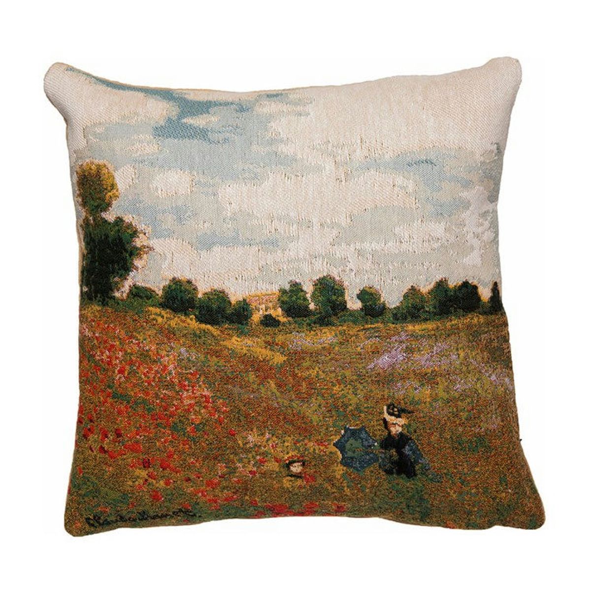 Poulin Design Claude Monet Pude - Valmuer