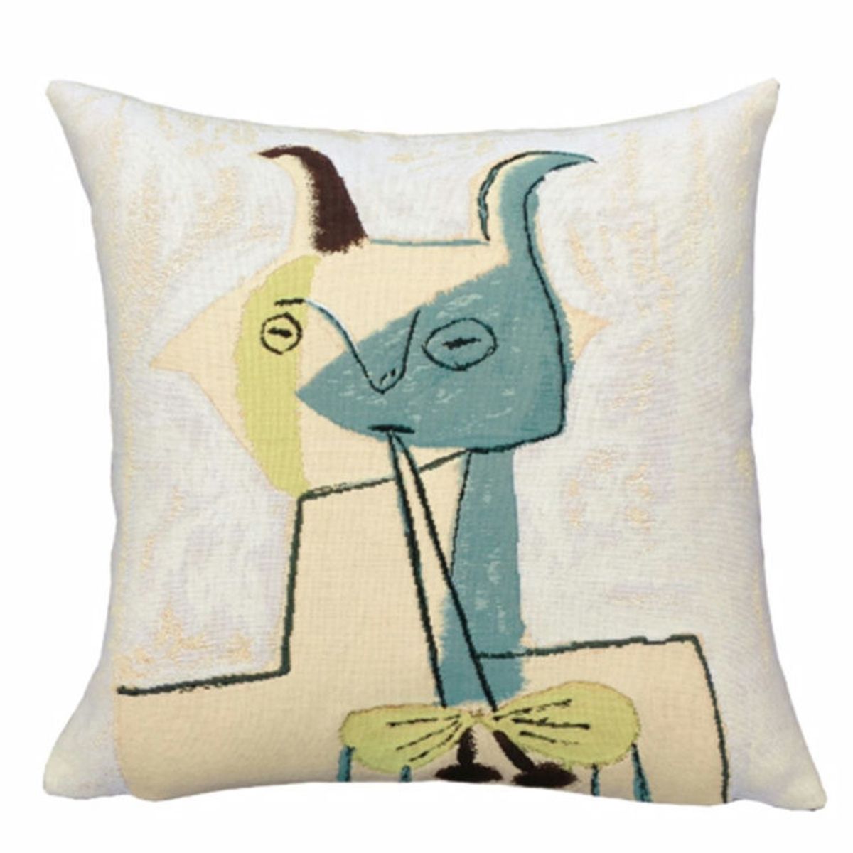 Poulin Design Picasso - Faune jaune et bleu jouant de la diaule