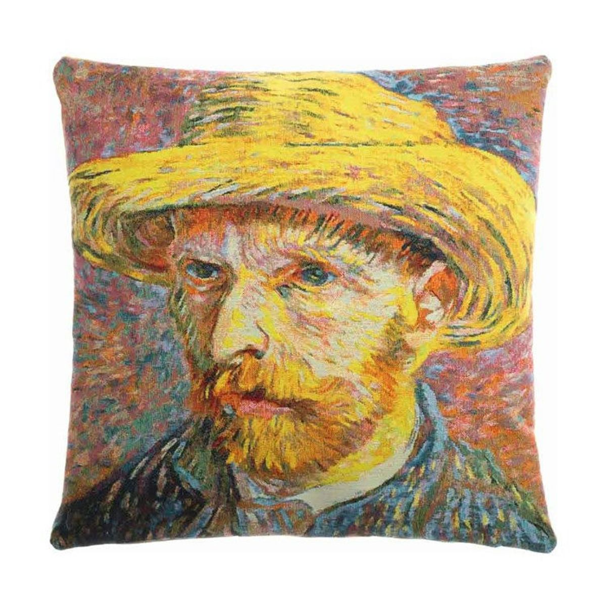 Poulin Design Vincent van Gogh Pude - Selvportræt Med Stråhat**