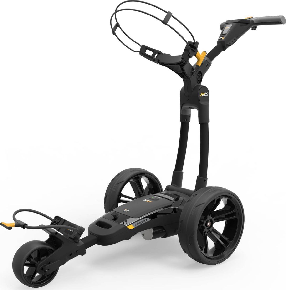 PowaKaddy CT6 Elektrisk golfvogn - Sort - 260Wh, 29.6V (36 Huller)