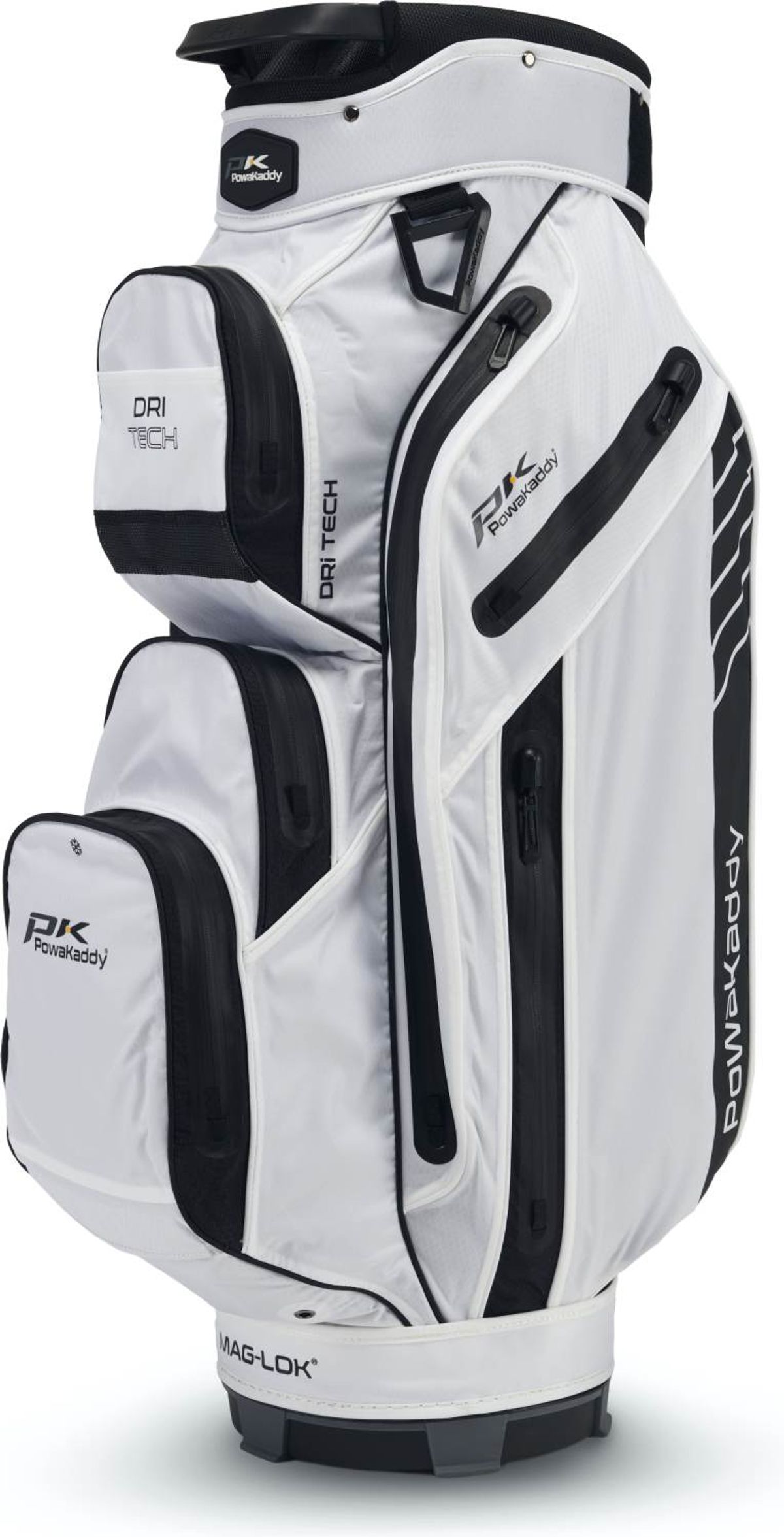 PowaKaddy Dri Tech MagLock Vandtæt Vognbag - White/Black