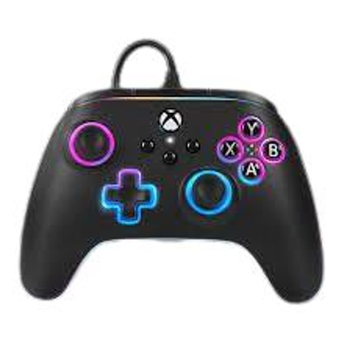 PowerA Advantage Kablet Controller - Xbox Series X/S - m/ Lumectra + RGB LED Strip - Sort