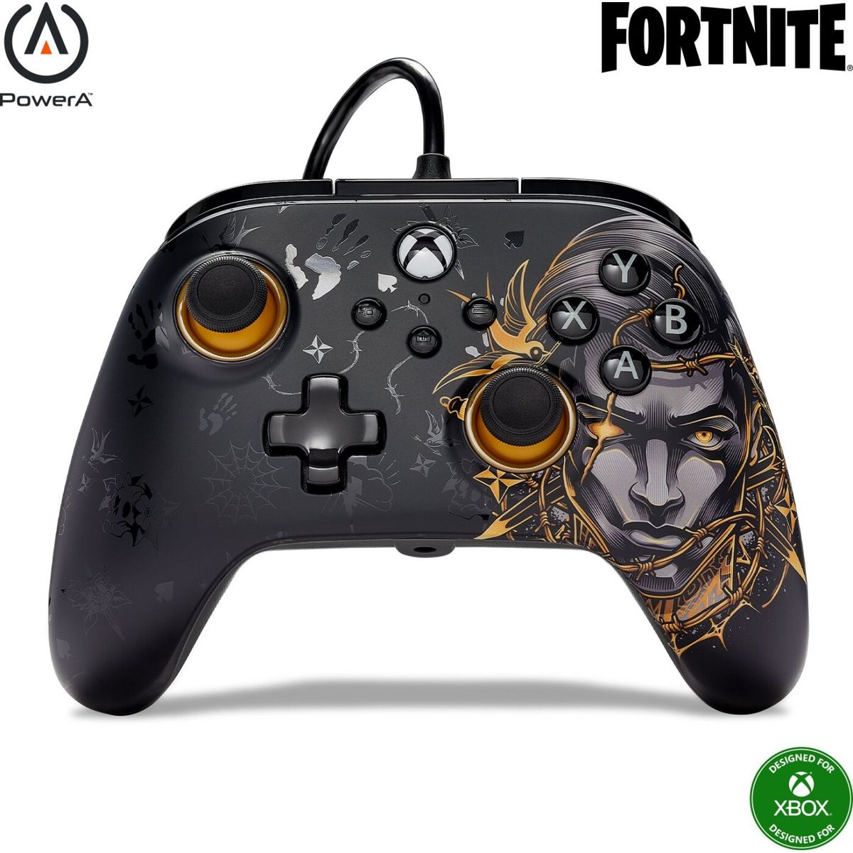 Powera Advantage Wired Controller - Midas Fortnite (xbox Series X - S)