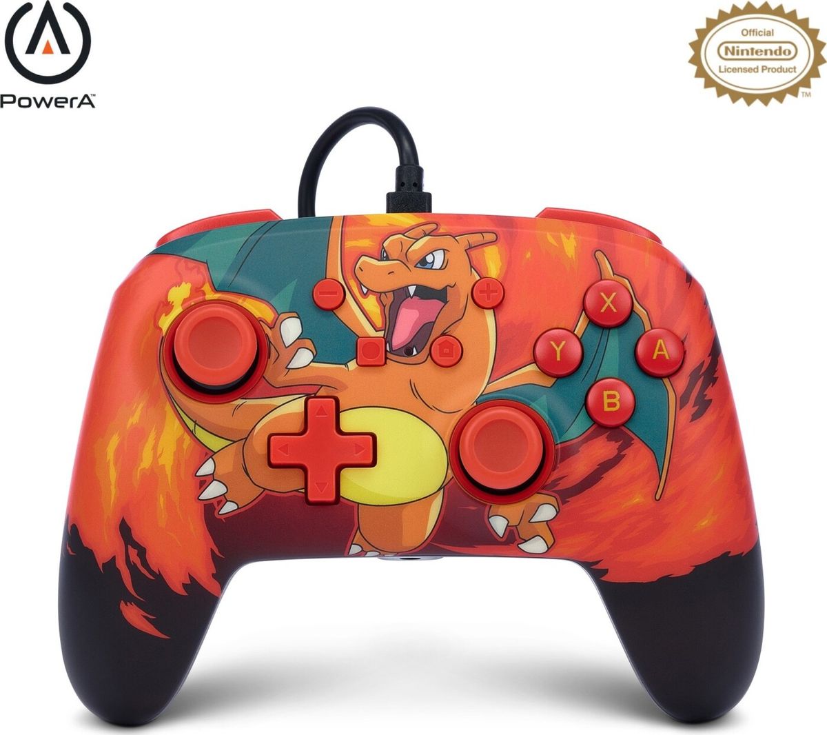 Powera Enhanced Wired Controller - Nintendo Switch - Charizard Vortex