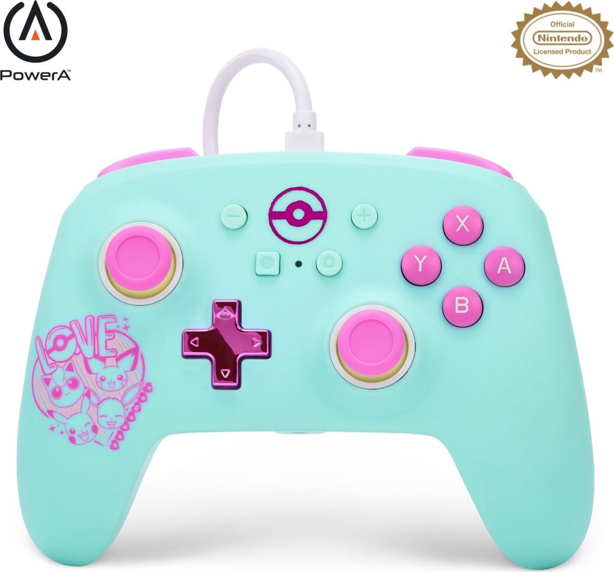 Powera Enhanced Wired Controller - Nintendo Switch - Pokémon: Sweet Friends