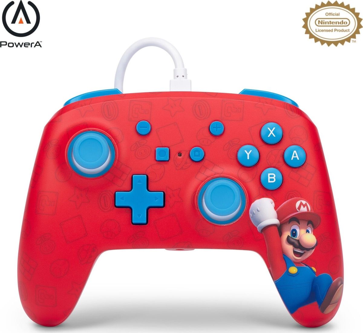 Powera - Enhanced Wired Controller Til Nintendo Switch - Mario