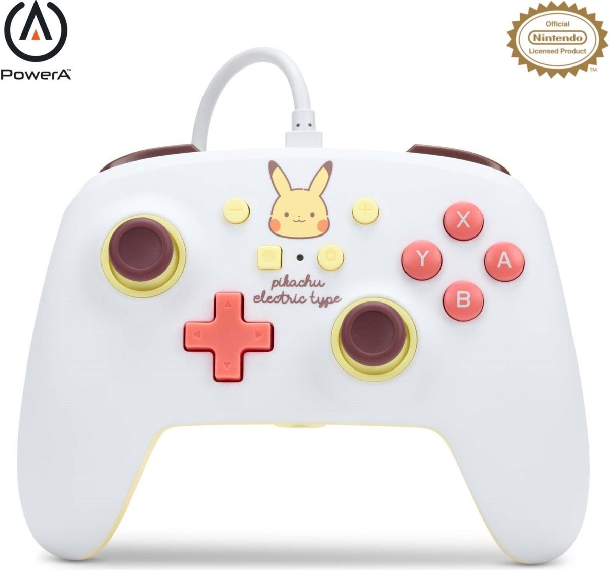 Powera - Enhanced Wired Controller Til Nintendo Switch - Pikachu