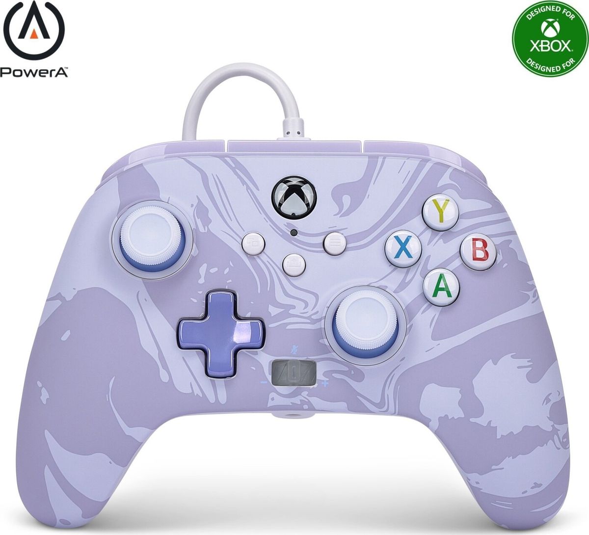 Powera Enhanced Wired Controller - Xbox Series X/s - Lavender Swirl