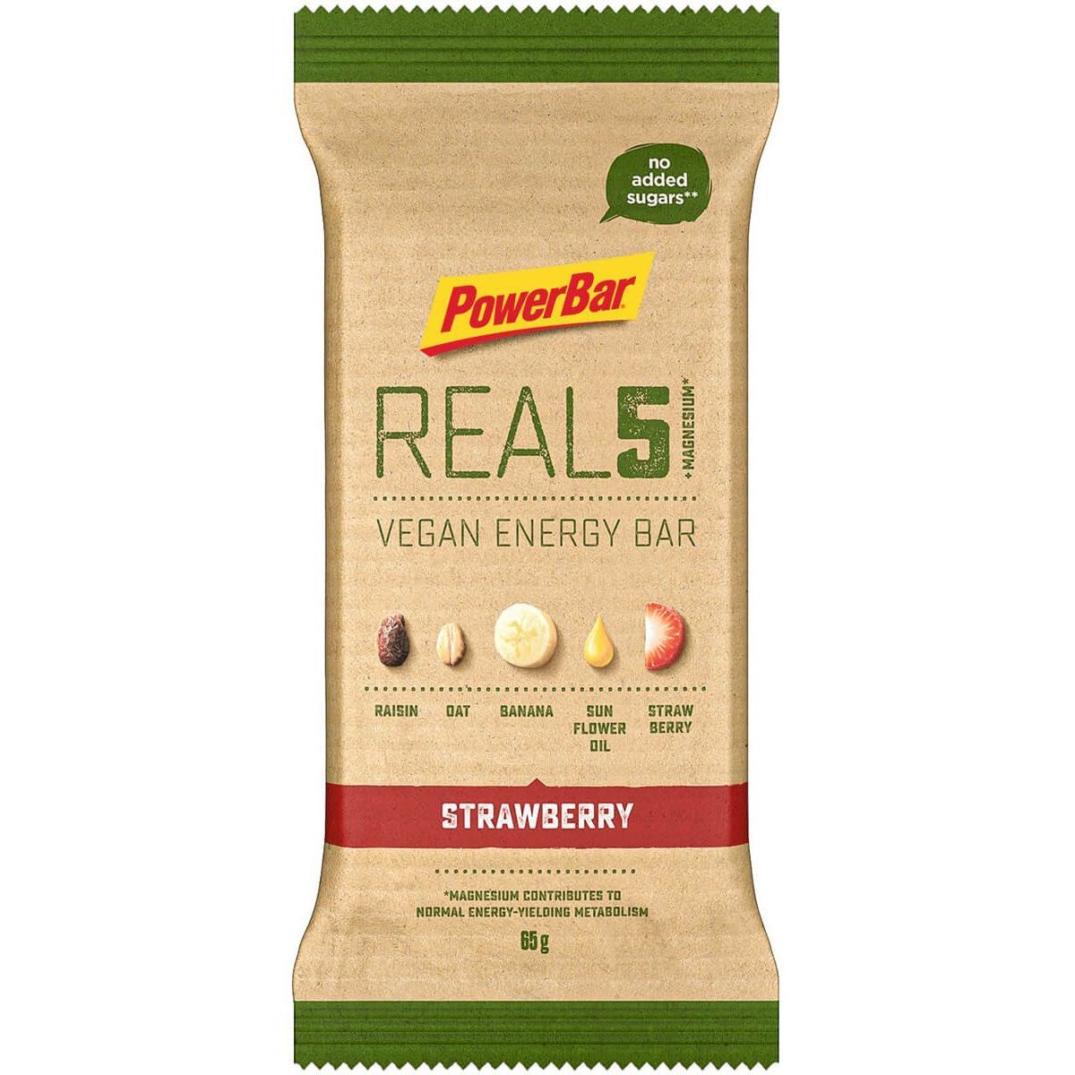 PowerBar REAL5 Veagan Energy Bar - Strawberry