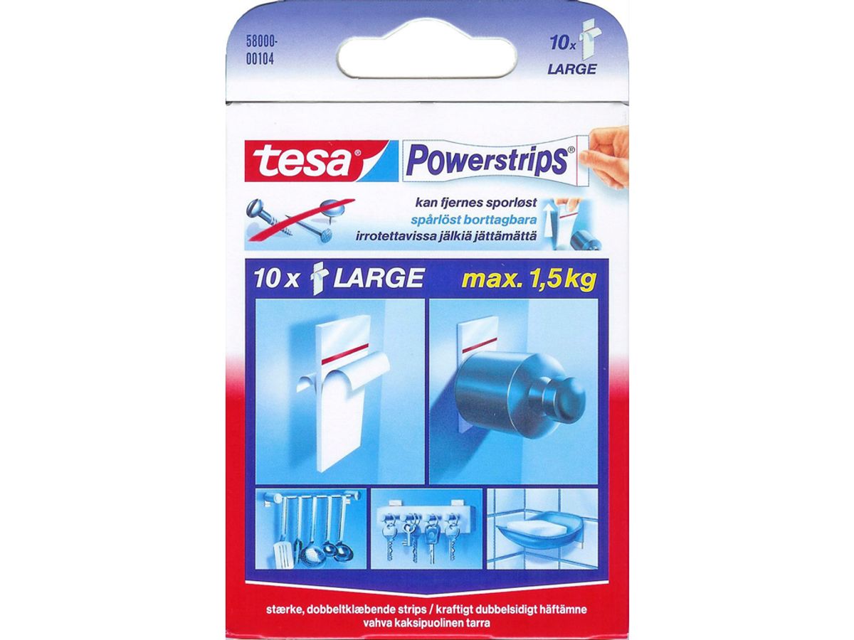 Powerstrips Tesa 58000 10 stk.