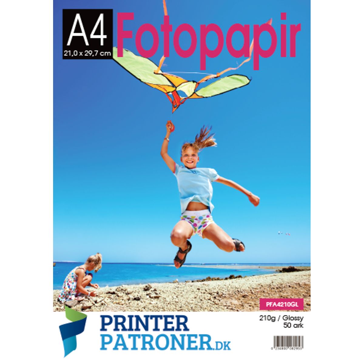 PPDK glossy fotopapir A4 210gr. - 50 ark