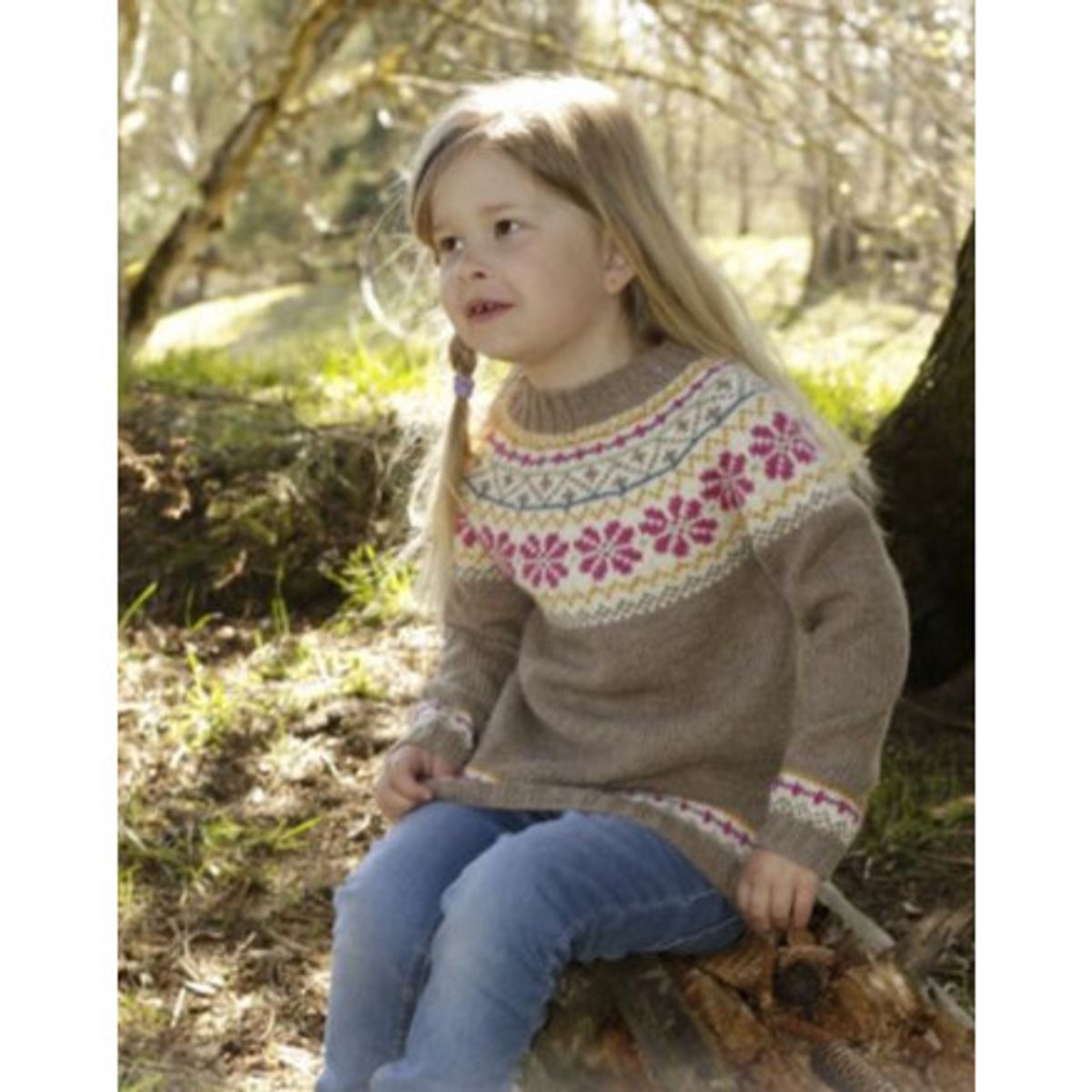 Prairie Fairy Jumper by DROPS Design - Bluse Strikkeopskrift str. 3/4 - 11/12 år