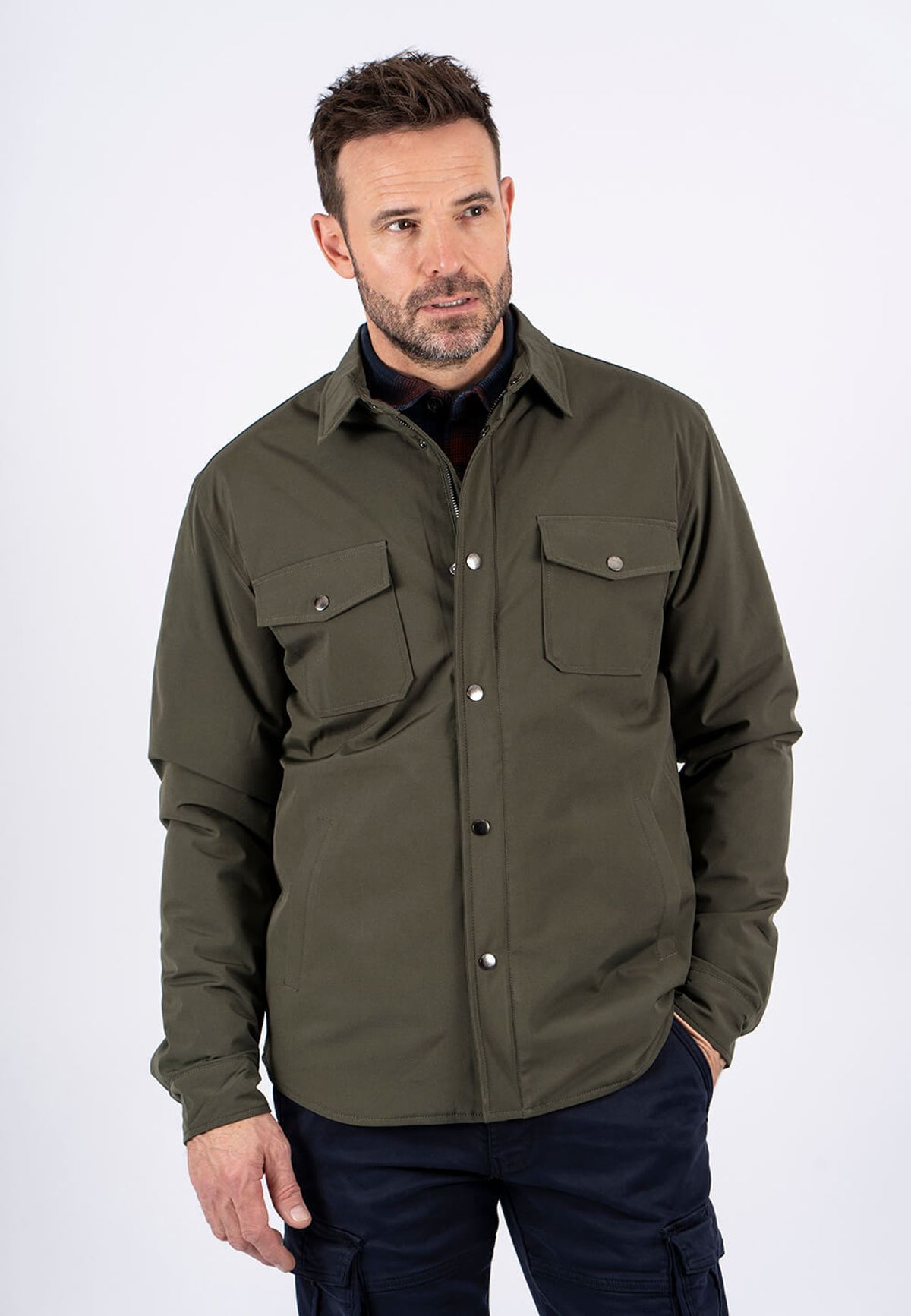 Pre End - Collins overshirt / jakke i army