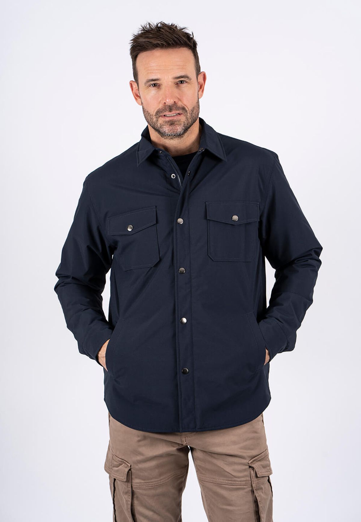 Pre End - Collins overshirt / jakke i navy