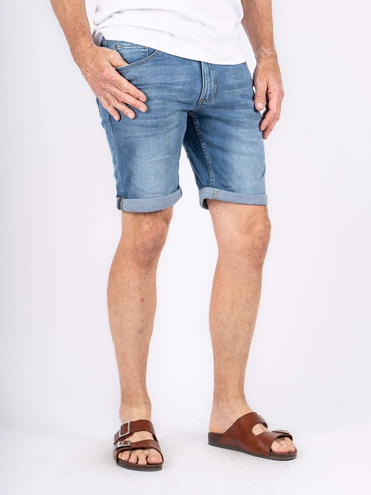 Pre End - Indie denim shorts i blå - Herre - 30