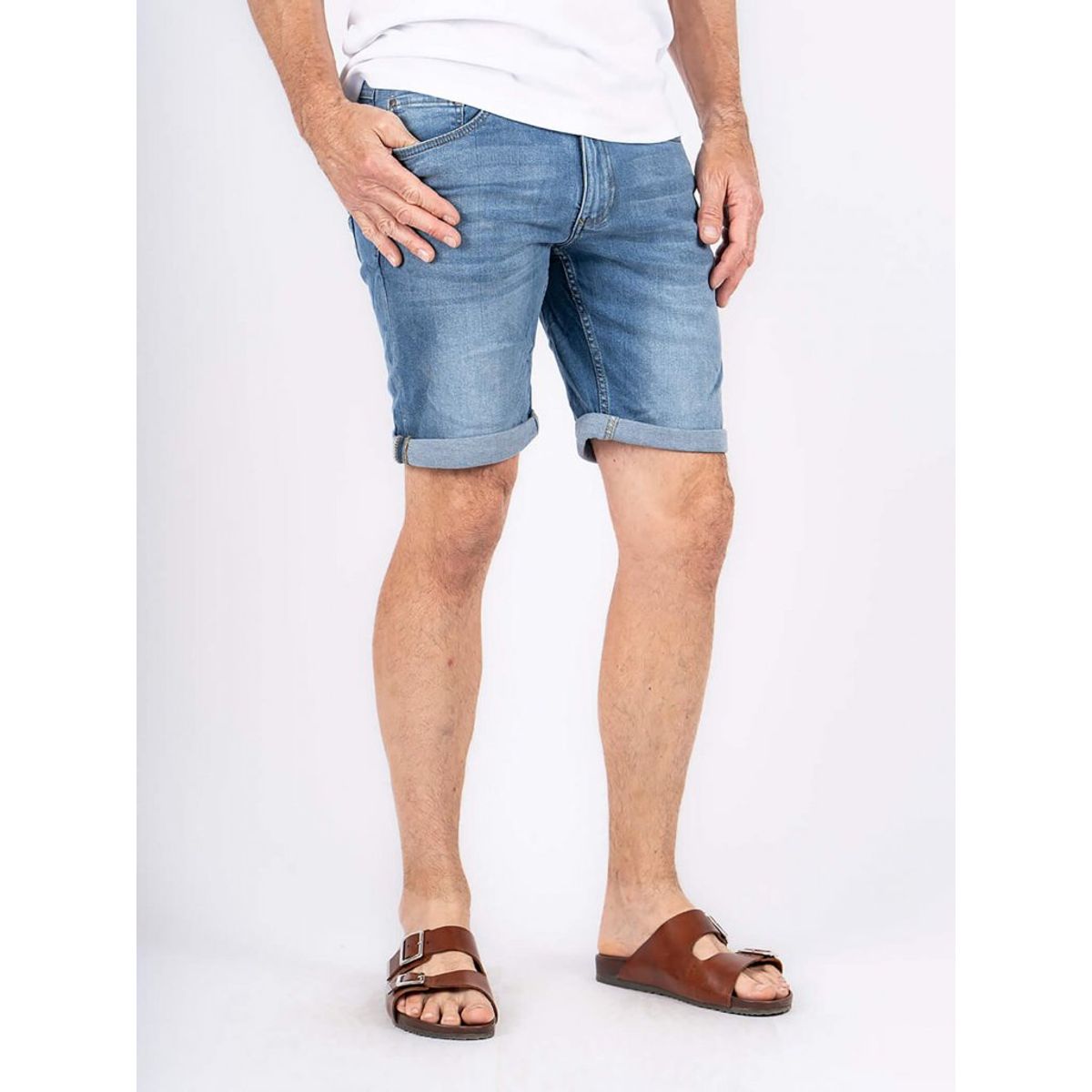 Pre End - Indie denim shorts i blå - Herre - 34