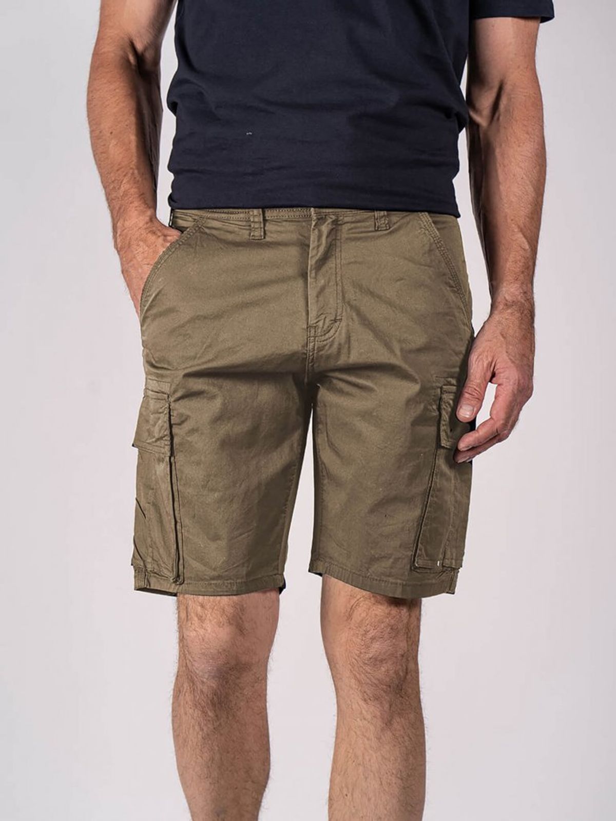 Pre End - Lanton cargo shorts i army coffeebrown - Herre - 32