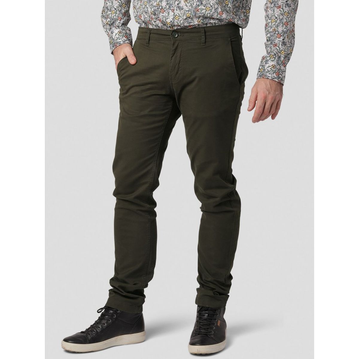 Pre End - Robert stretch chinos i grøn - Herre - 44/30