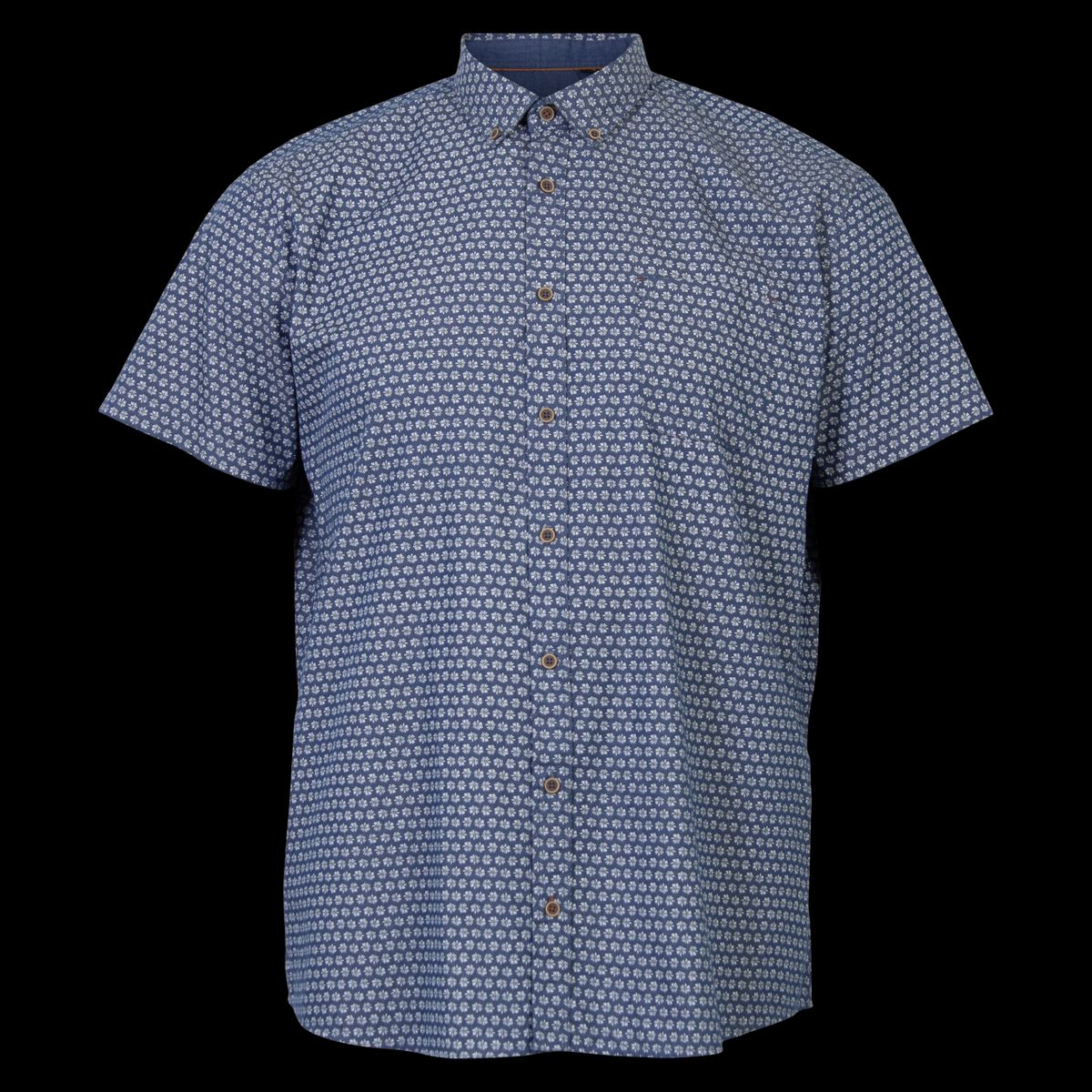 Pre End Sigfred Herre Kortærmet skjorte - Thunder blue - XL-43/44