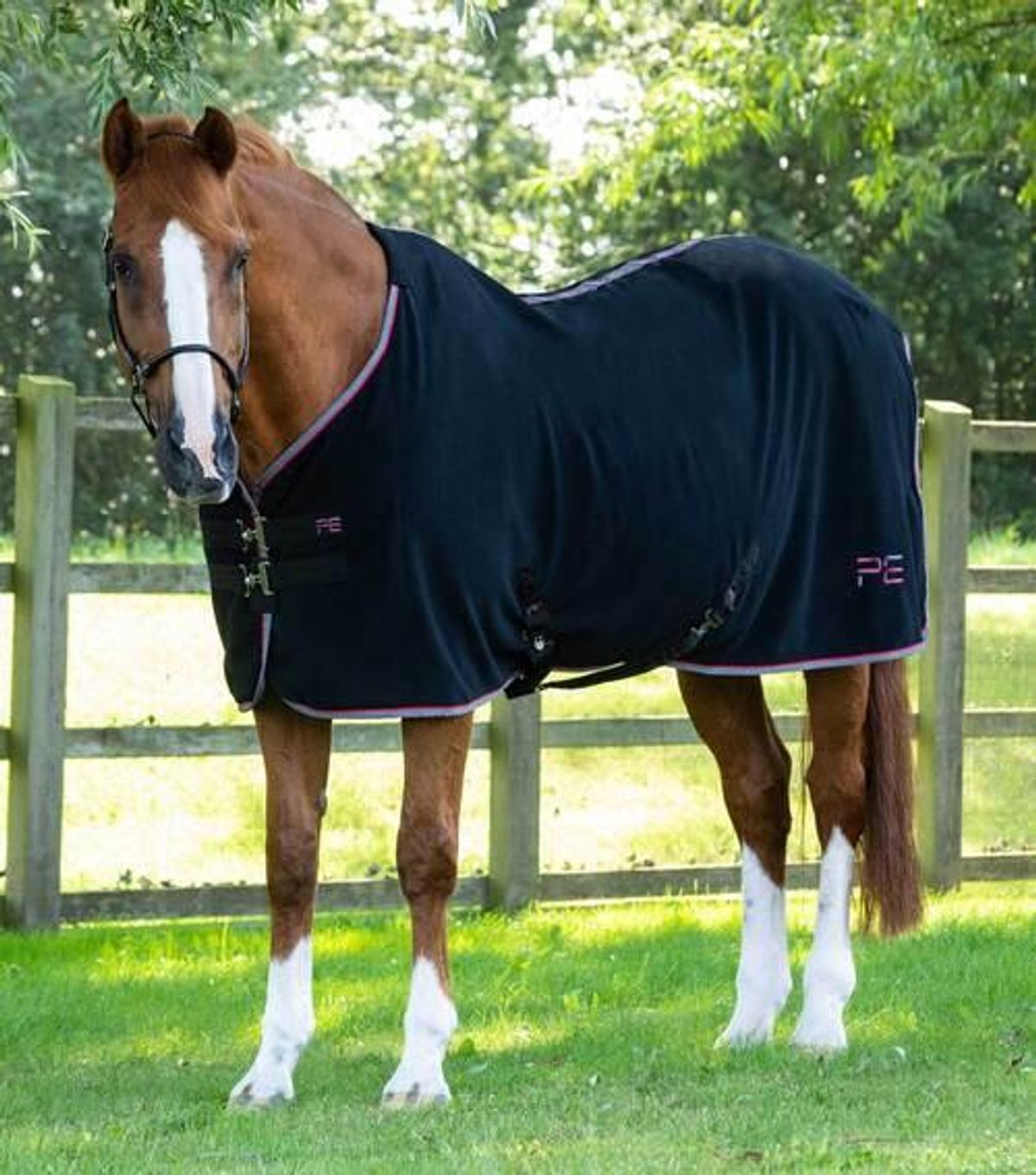 Premier Equine Asure Fleece Cooler dækken - Sort - 5,9" (130cm)