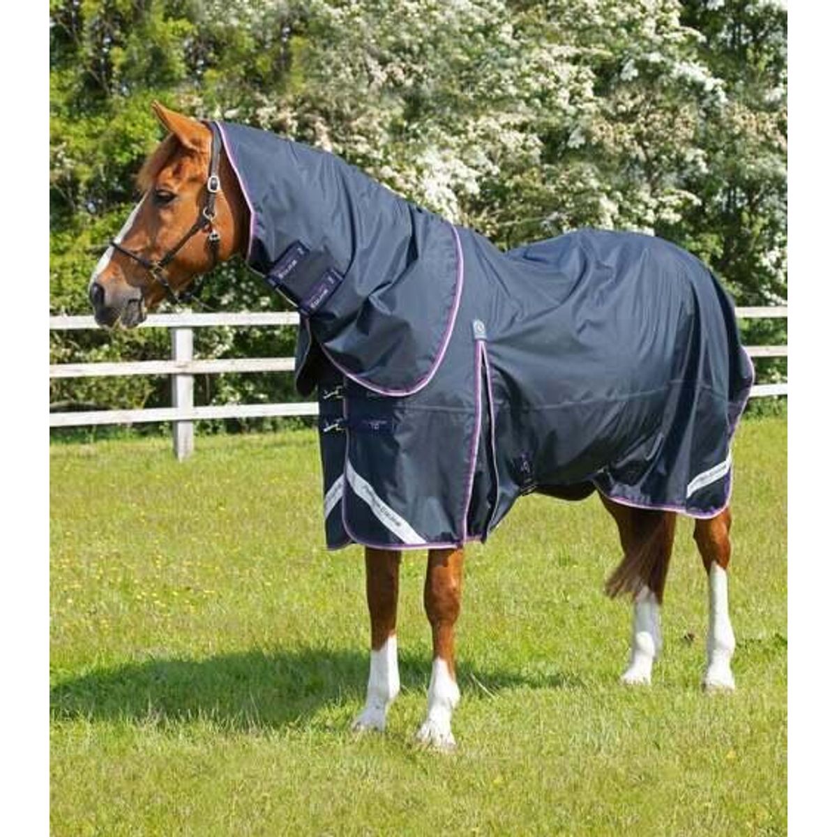 Premier Equine Buster 70g dækken med aftagelig hals - Navy