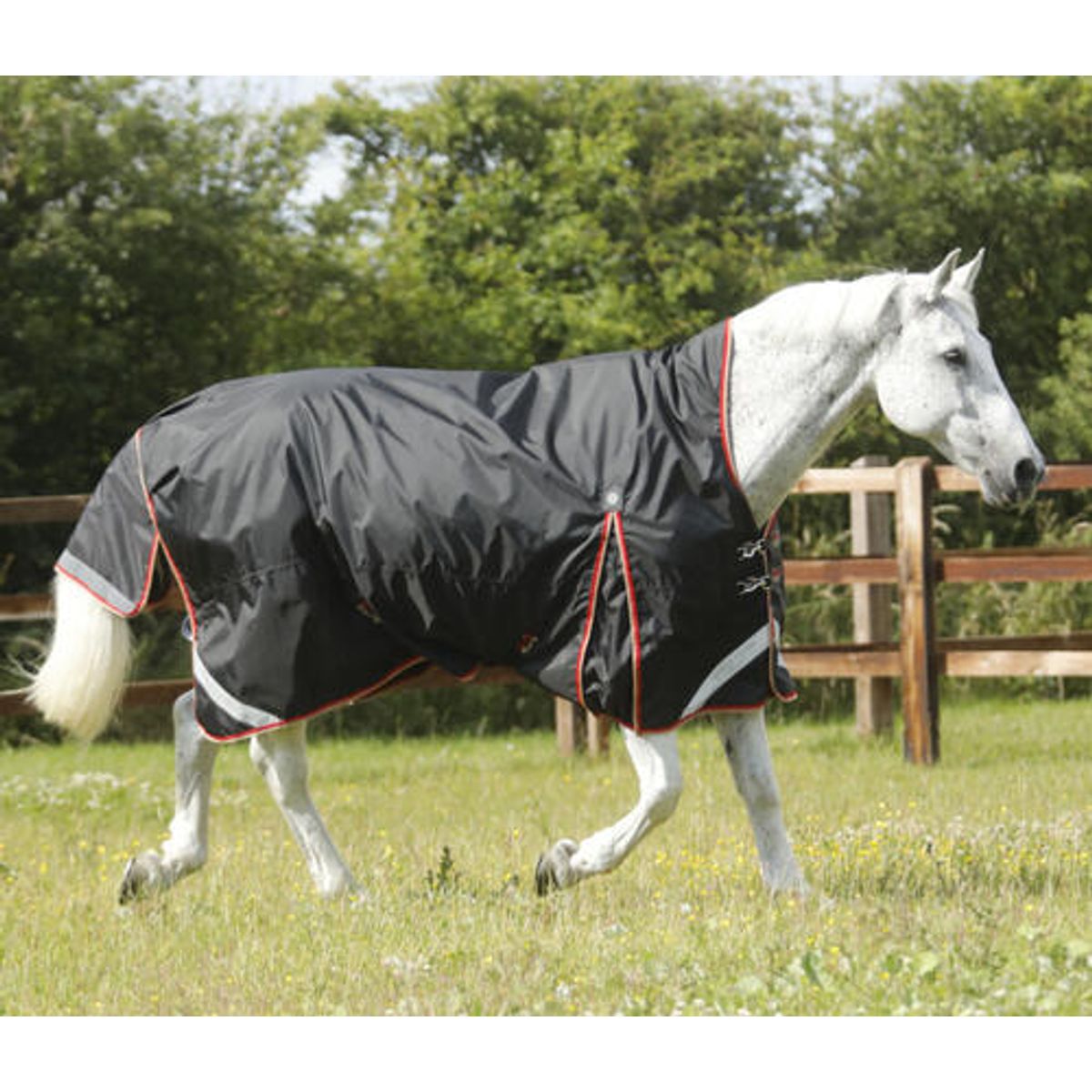 Premier Equine Buster Hardy Turnout dækken 0g - Wither Pressure Relief - 5,0" - 115cm, Grå