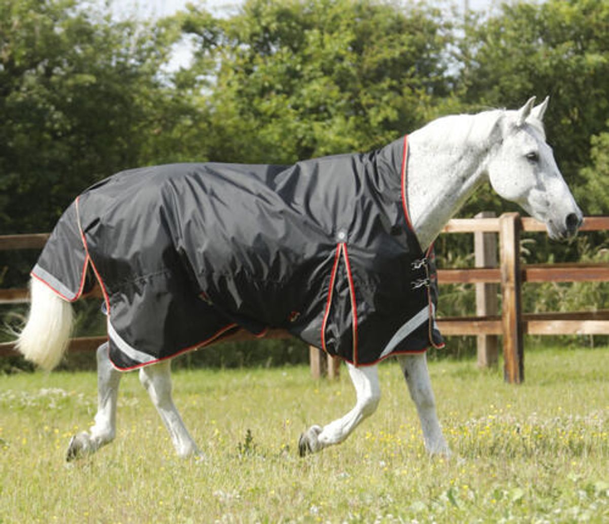 Premier Equine Buster Hardy Turnout dækken 0g - Wither Pressure Relief - 5,6" - 125cm, Grå