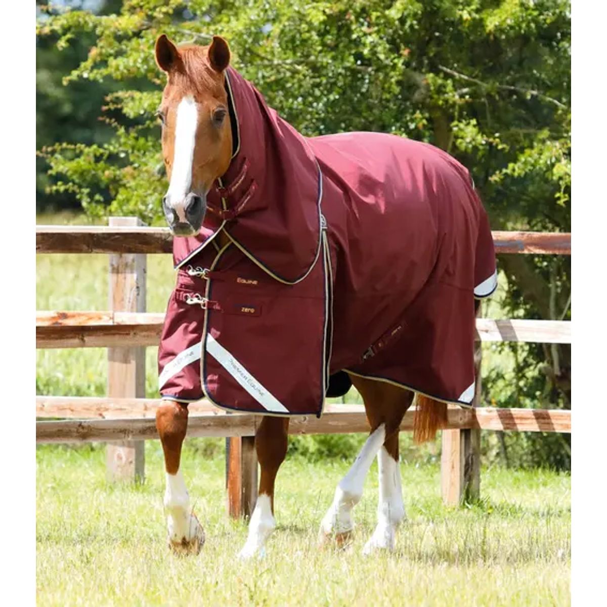 Premier Equine Buster Zero 0g med aftagelig hals - Burgundy - 7,0" (155cm)