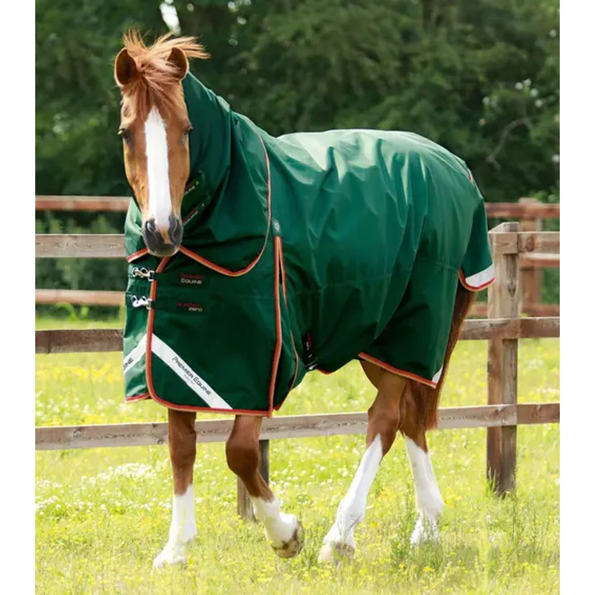 Premier Equine Buster Zero 0g med aftagelig hals - Grøn - 6,3 140cm