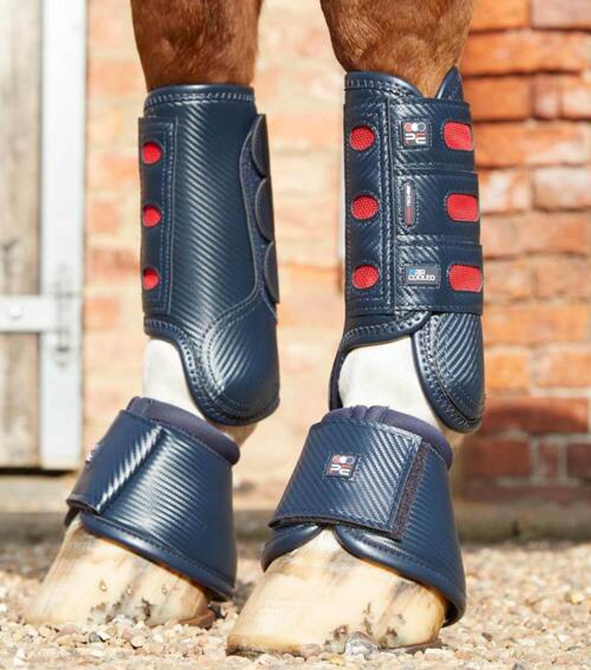 Premier Equine Carbon Tech Air Cooled Eventing gamacher - Forben - Navy, M