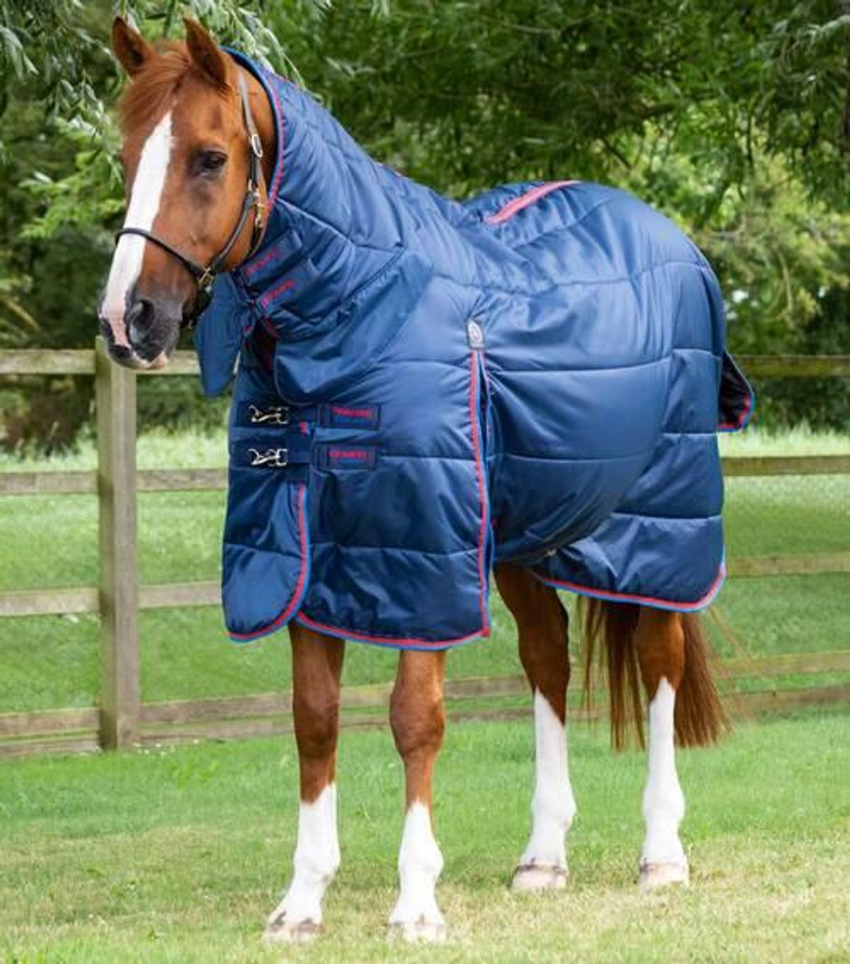 Premier Equine Combo stald dækken 200g - Navy, 6,6" (145cm)