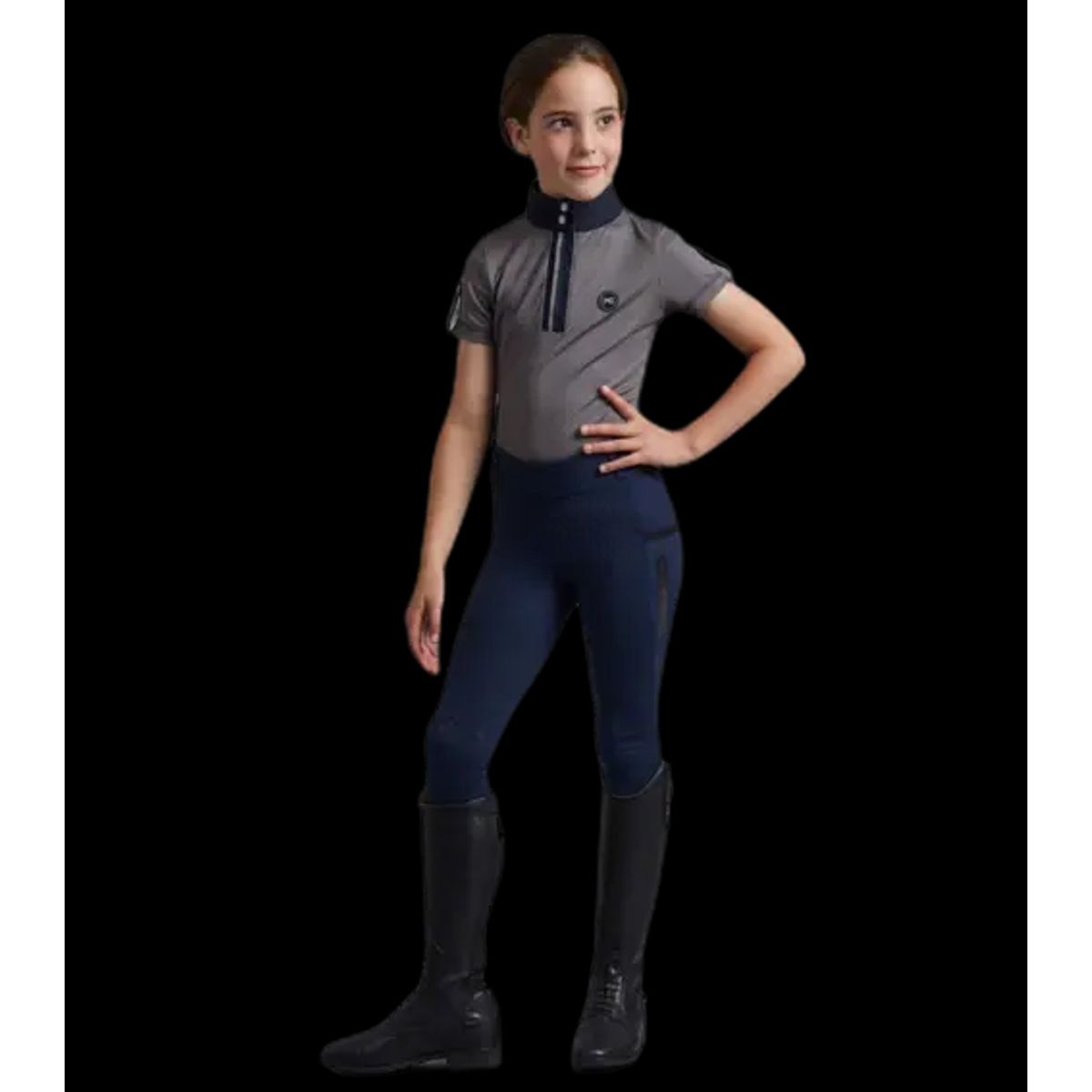 Premier Equine Concerto ridetights til piger - Orkney Navy, 7-8 år